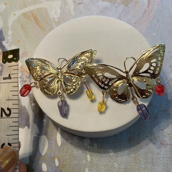 Zara Butterfly Charm Earrings - Picture 11 of 13